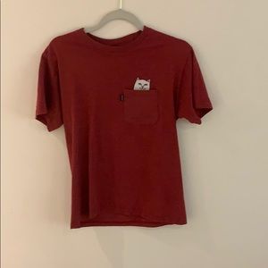 burgundy rip n dip shirt